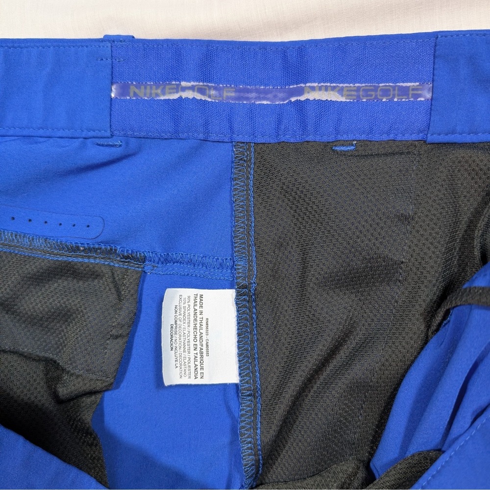 Nike Golf Tour Performance Dri-Fit Men's Shorts Blue Size 36 Wicking Stretch - Picture 8 of 9
